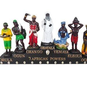 7 African Powers Figurine Set - Multicolor